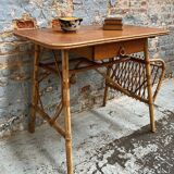Louis Sognot rattan desk