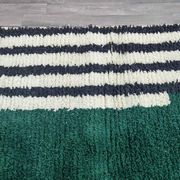 Magnifique tapis berbère vert décoré 200/300cm