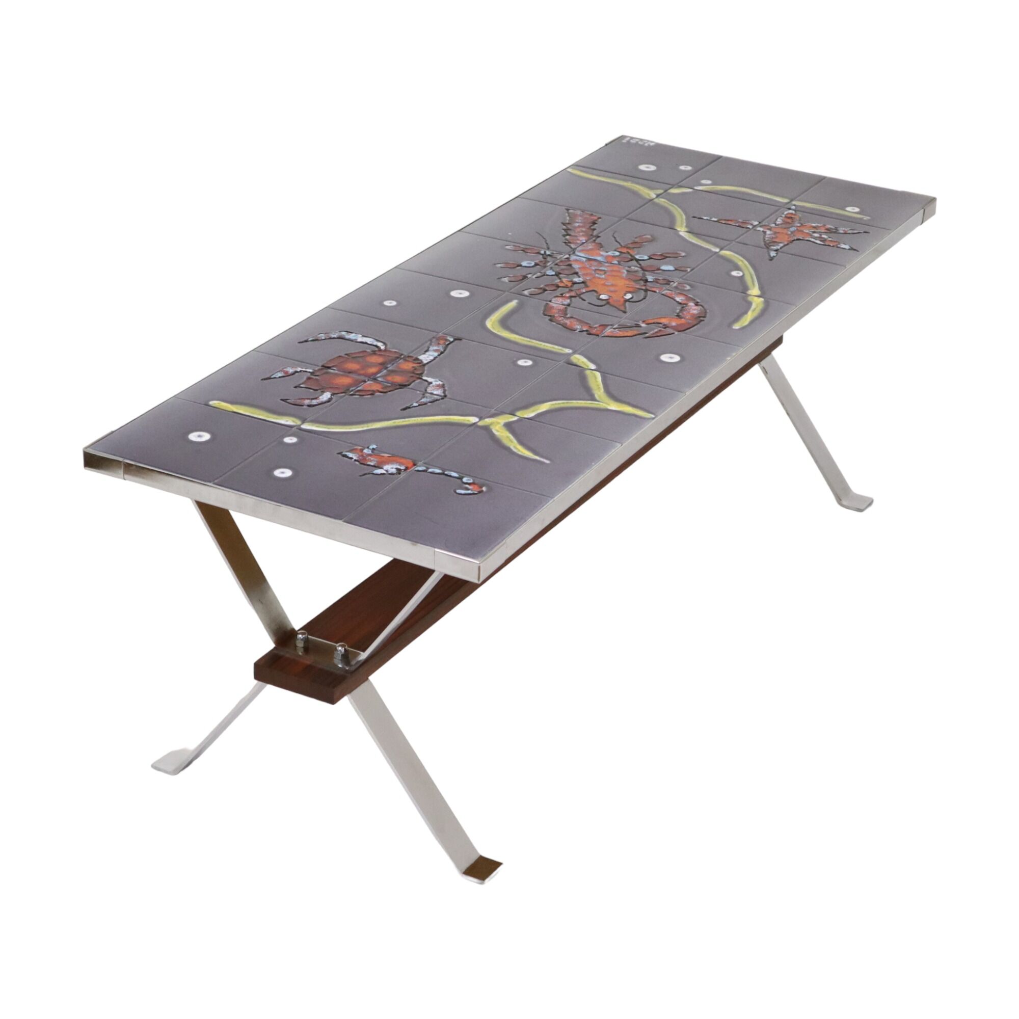 Vintage ceramic coffee table, 1970