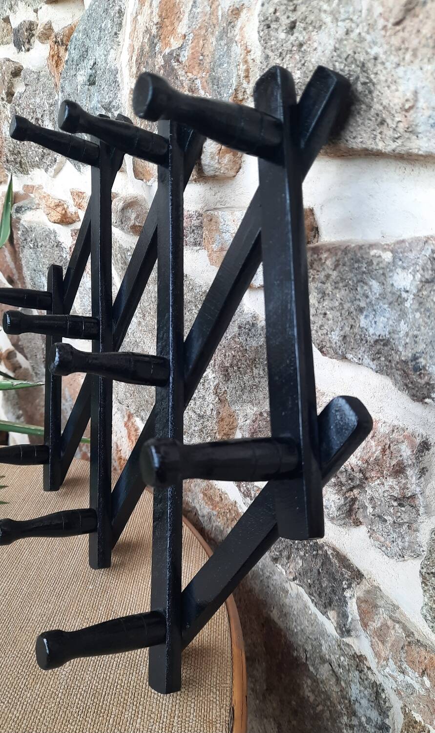 Vintage accordion coat rack