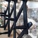 Vintage accordion coat rack