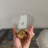 Pair of shell appliques or glass paste shells