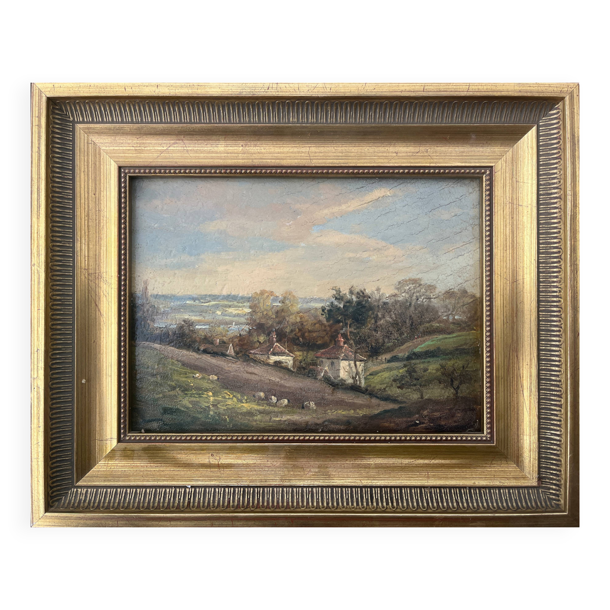 Hsp painting english artist john moore (1820-1902) animated landscape
