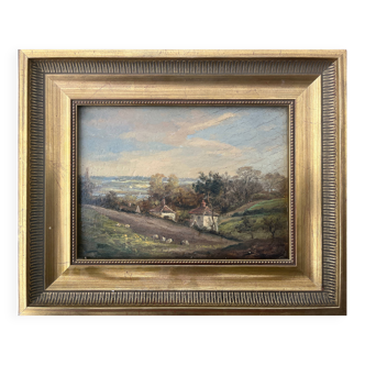 Hsp painting english artist john moore (1820-1902) animated landscape