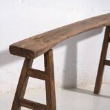 Small antique bench in primitive style (circa 1870) #37