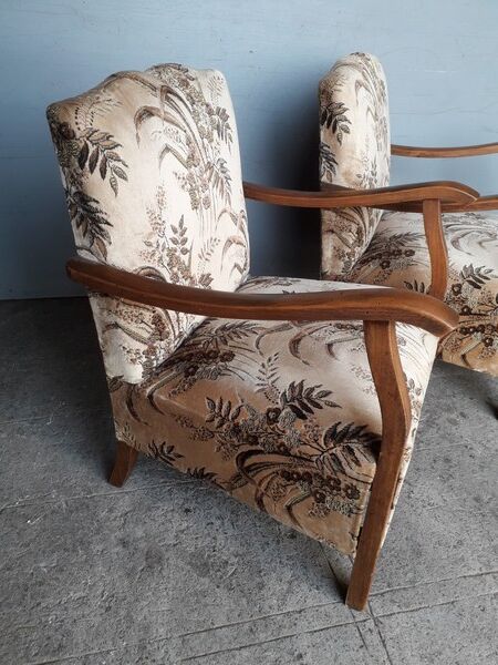 Pair of armchairs toads ep art deco 1930/40