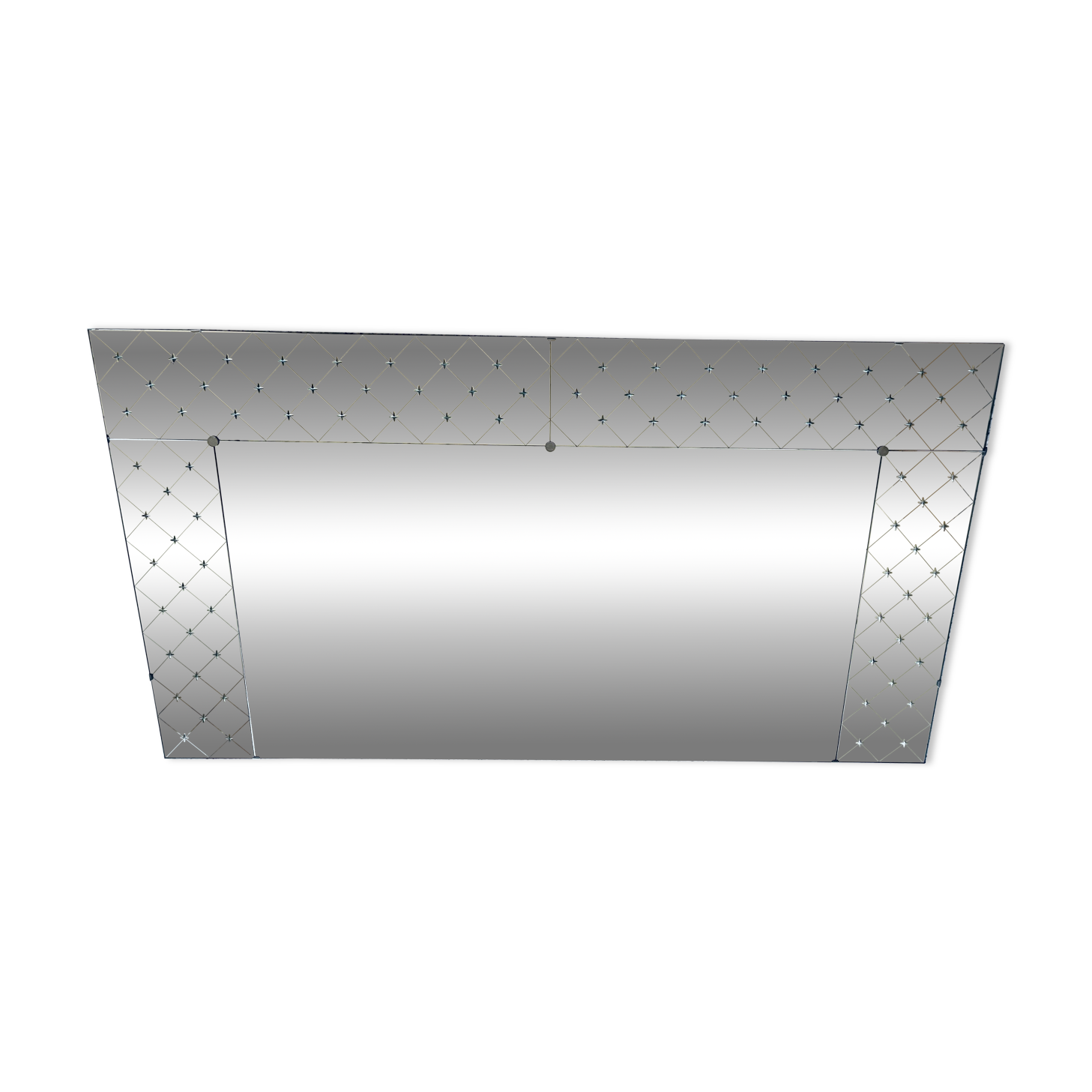 Large engraved wall mirror