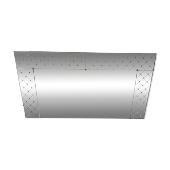 Large engraved wall mirror