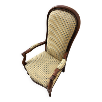 Fauteuil Voltaire merisier