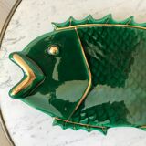 Fish dish in green and golden slurry 50s
