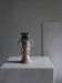 Scalloped ceramic vase candle holder | Latvia | 1970s