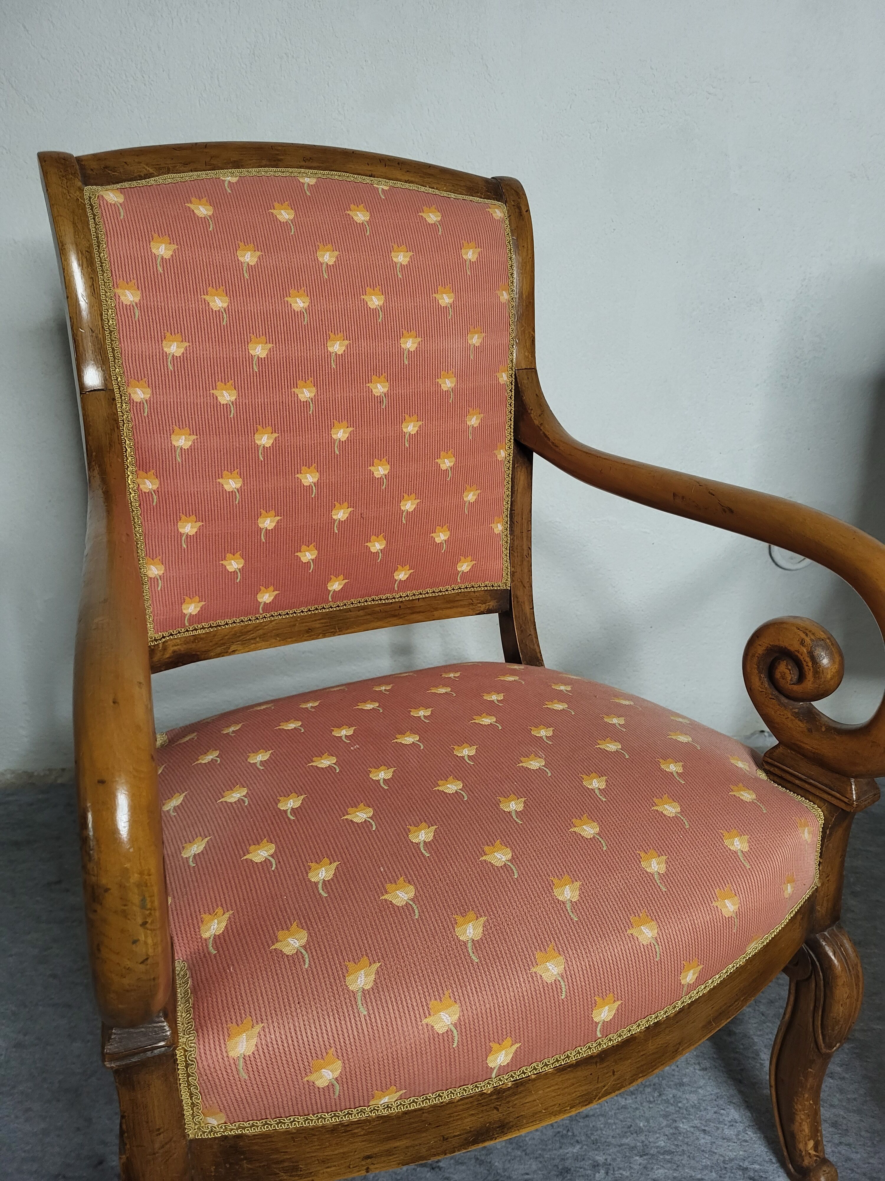 Pair of Louis Philippe XIXeme lacrosse armchairs