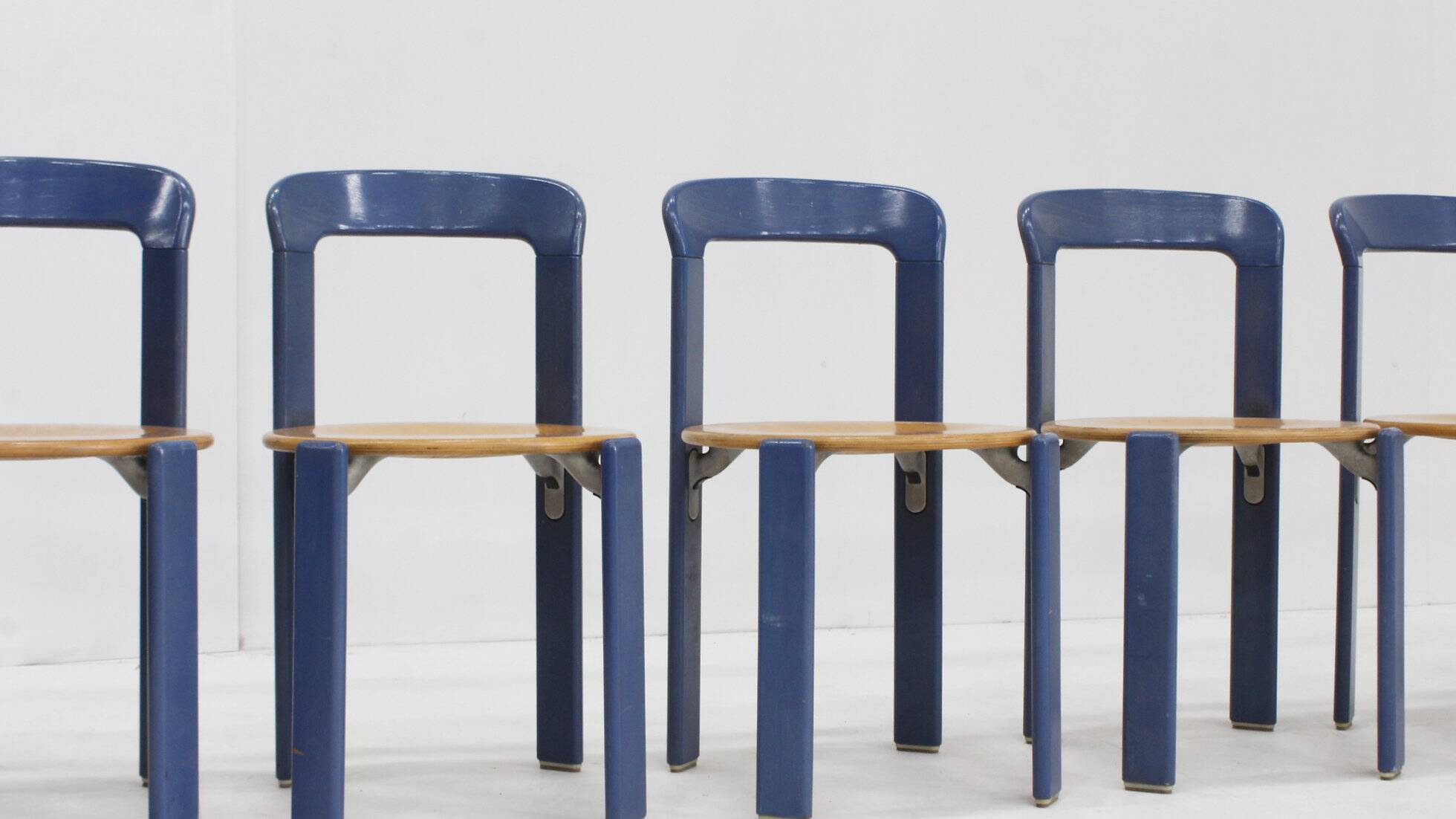 Vintage Bruno Rey dining chairs model 3300 set of 6