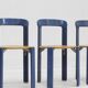 Vintage Bruno Rey dining chairs model 3300 set of 6