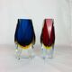 Pair of Sommerso Murano vases by Alessandro Mandruzzato