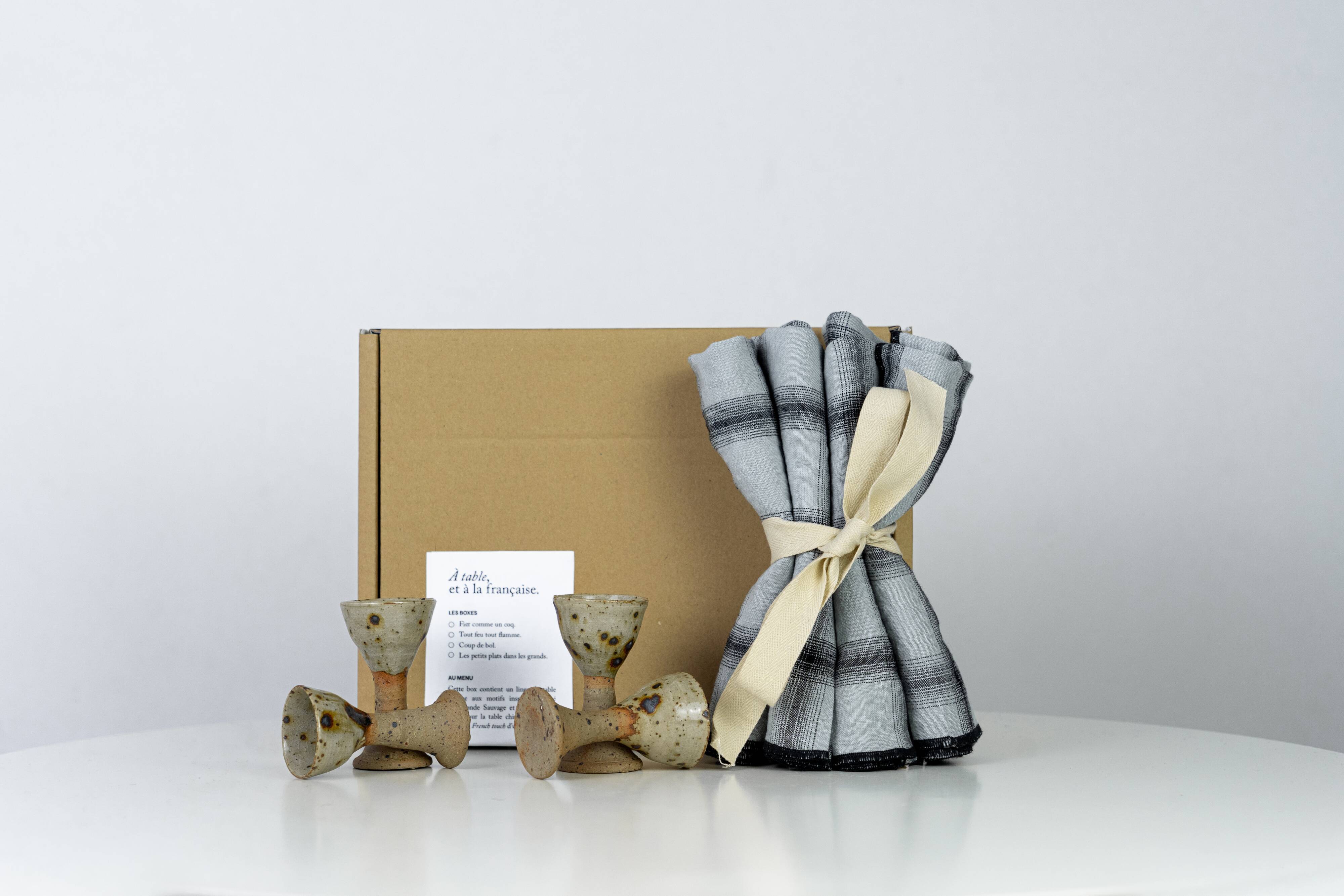 4 coquetiers et 4 serviettes — Fier comme un coq #17