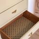 Vintage chiffonier revisited in Artichoke Cream