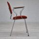 1960s, Danish armchair, original condition, teak wood armrests, chrome steel.