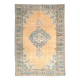7x9  Orange &  Blue Turkish Area Rug 207x289Cm SK 240623