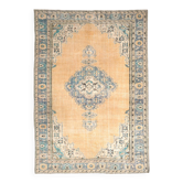 7x9  Orange &  Blue Turkish Area Rug 207x289Cm SK 240623