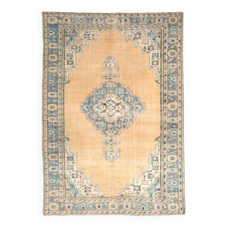 Tapis turc orange et bleu