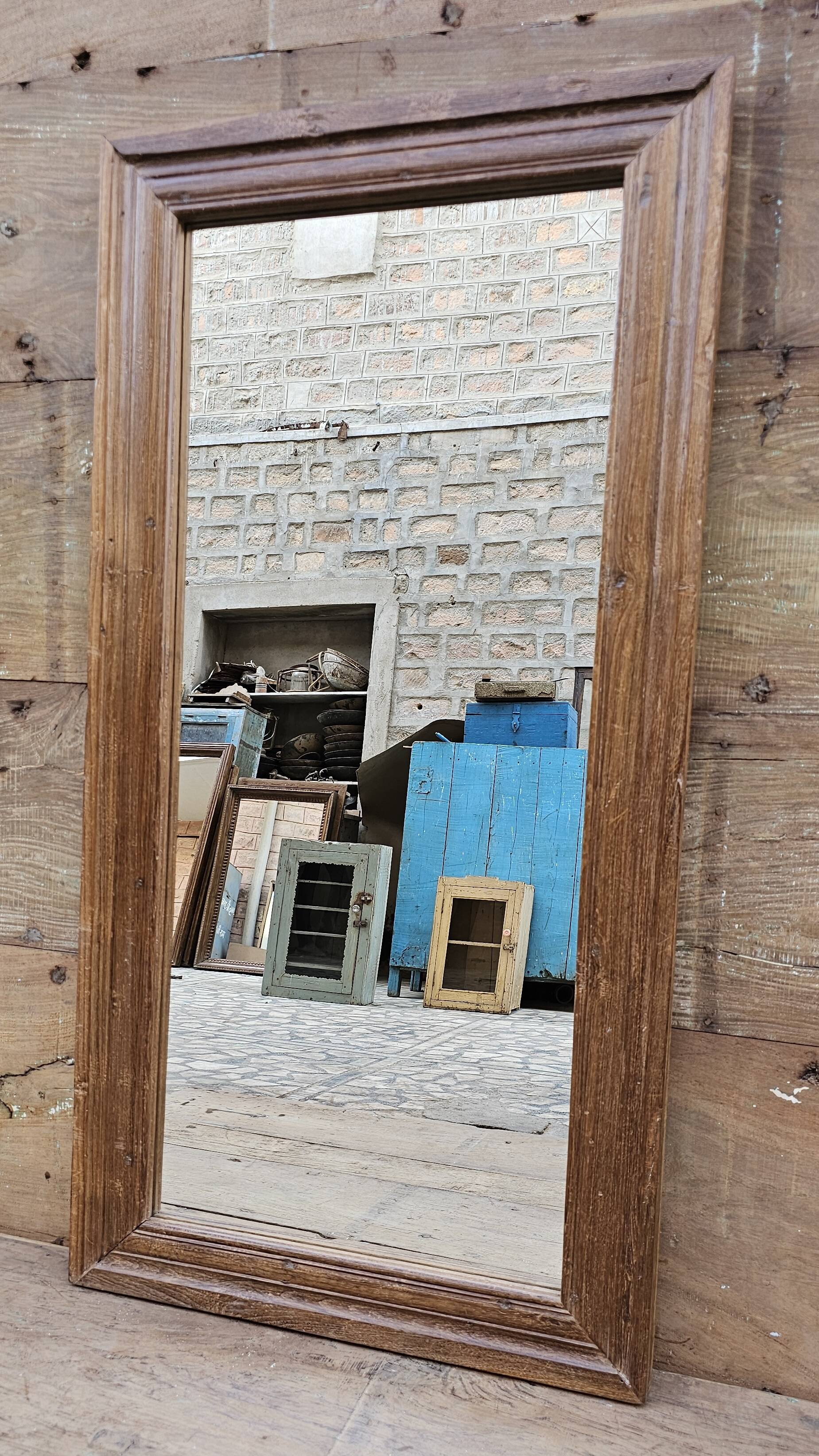 Teak mirror from Burma