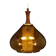 Glass pendant lamp, Danish design, 1970s, production: Denmark