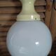 Suspension Globe opaline white support metal cream dp 0322102