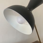 Diabolo lamp with marble counterweight