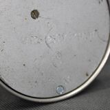 Czechoslovak Art Deco chrome table lamp with metal shade, 1930s