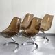 Suite de 4 chaises Eurosteel vintage 1970