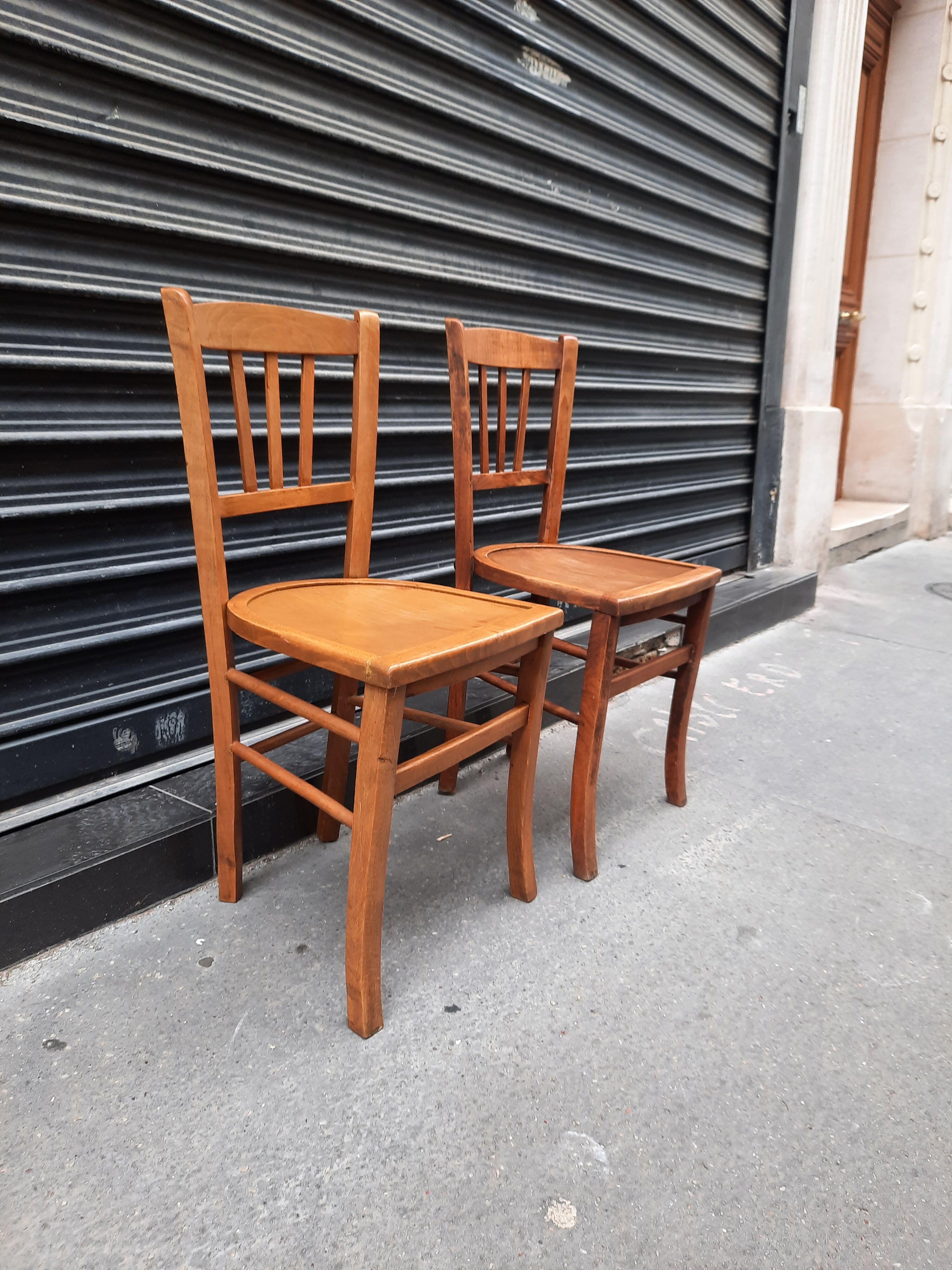 Pair of bistro chairs