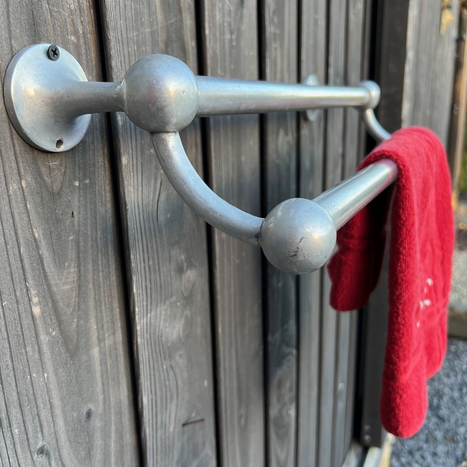 Vintage aluminum napkin holder