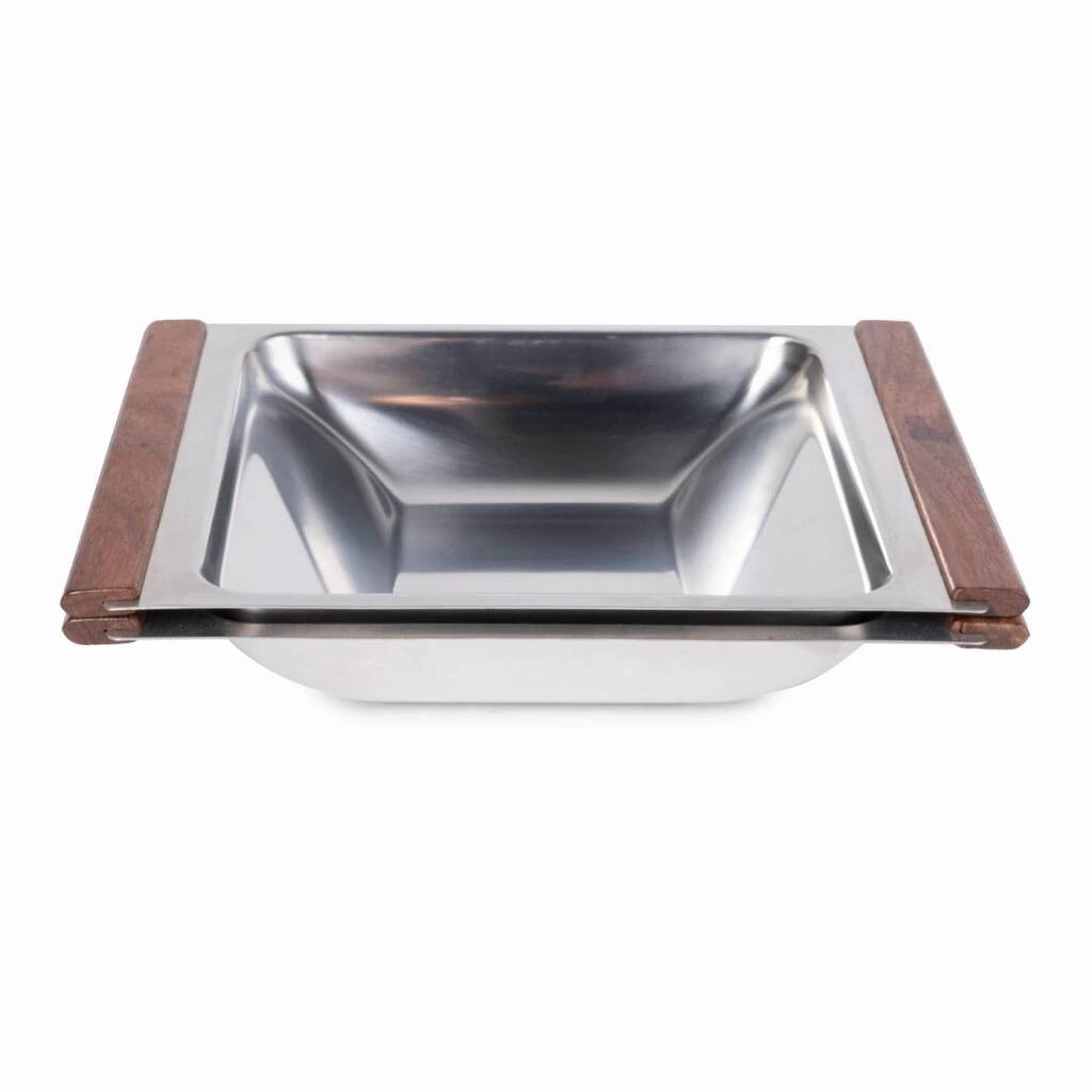 Stainless steel serving trays from the 1960s by Kalmar Designs