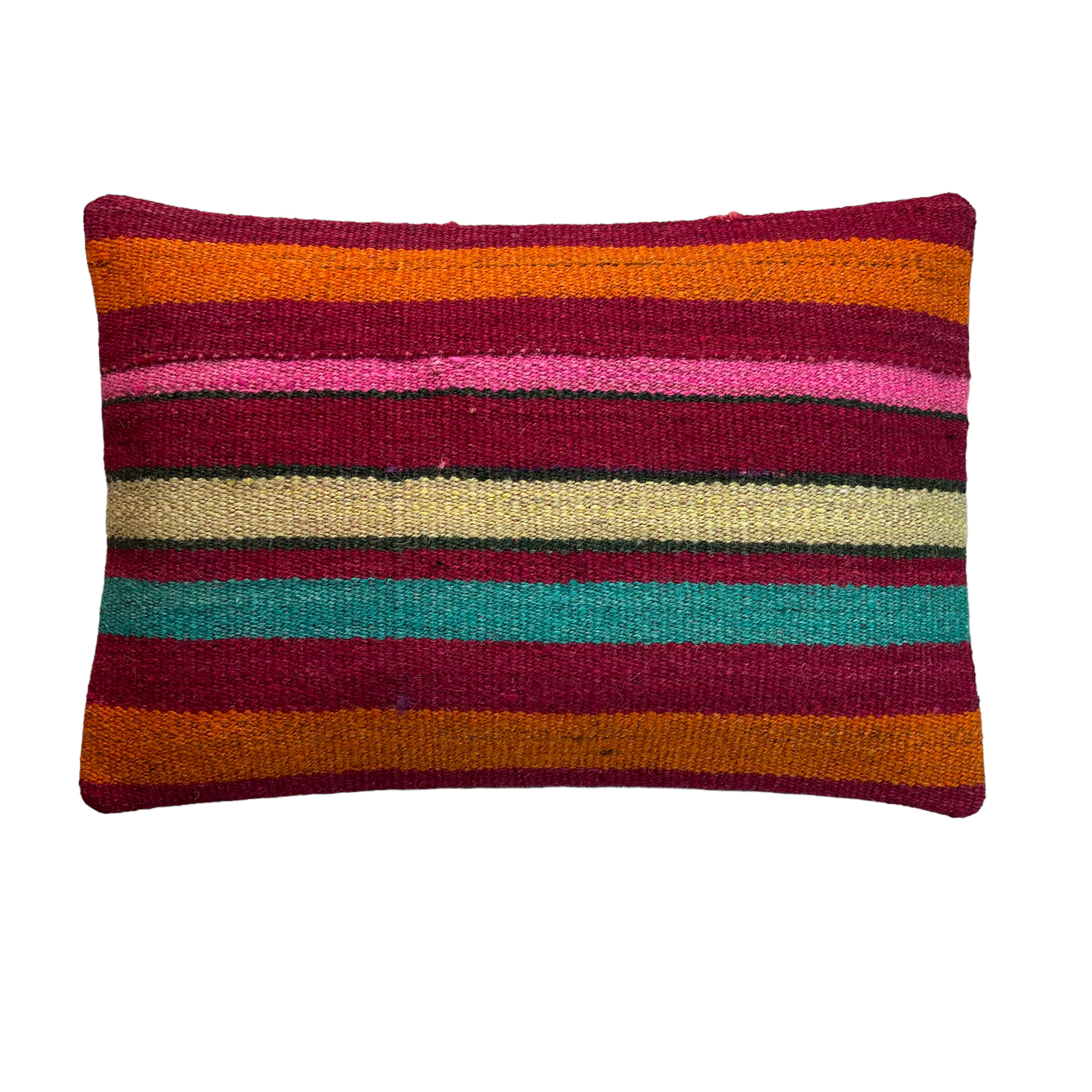 Vintage turkish kilim cushion cover, 30 x 50 cm