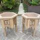Pair of oriental wooden harnesses