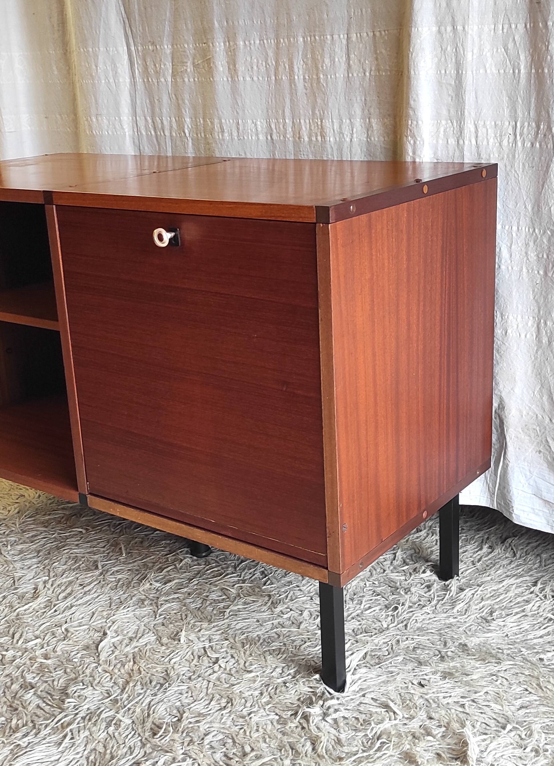 Modernist teak sideboard by ARP for Minvielle - 1950s/60s