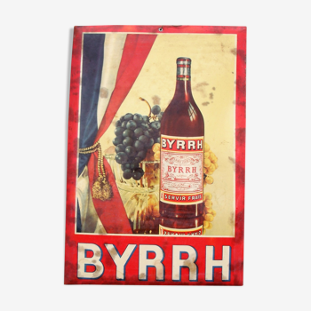 Plaque publicitaire Byrrh années 50