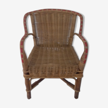 Children's rattan chair