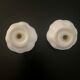 1 salt shaker and 1 pepper white garlic shape