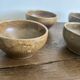 Set of 7 brown stoneware bowls from Digoin.