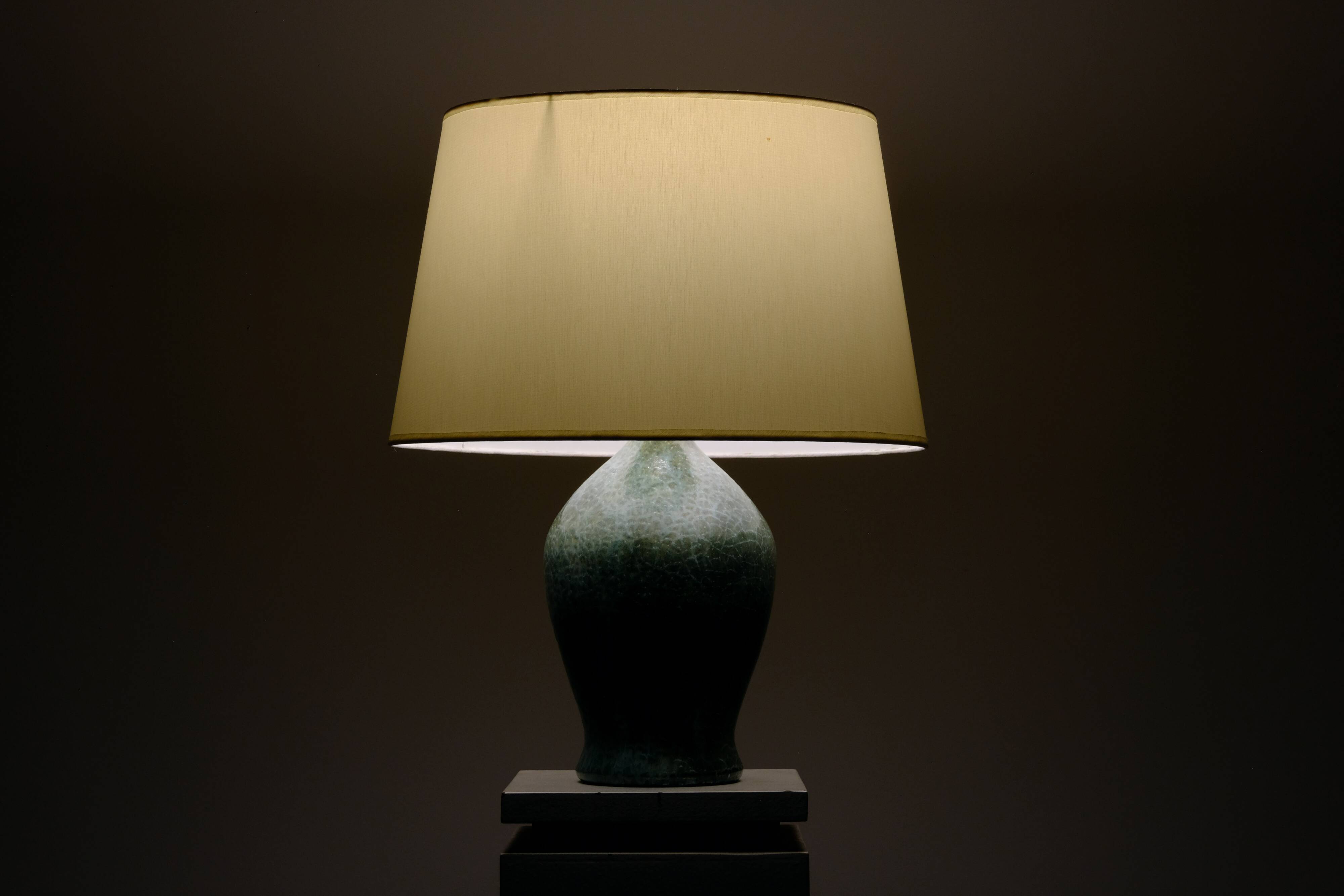 Ceramic lamp by Jacques SERRE 1970's