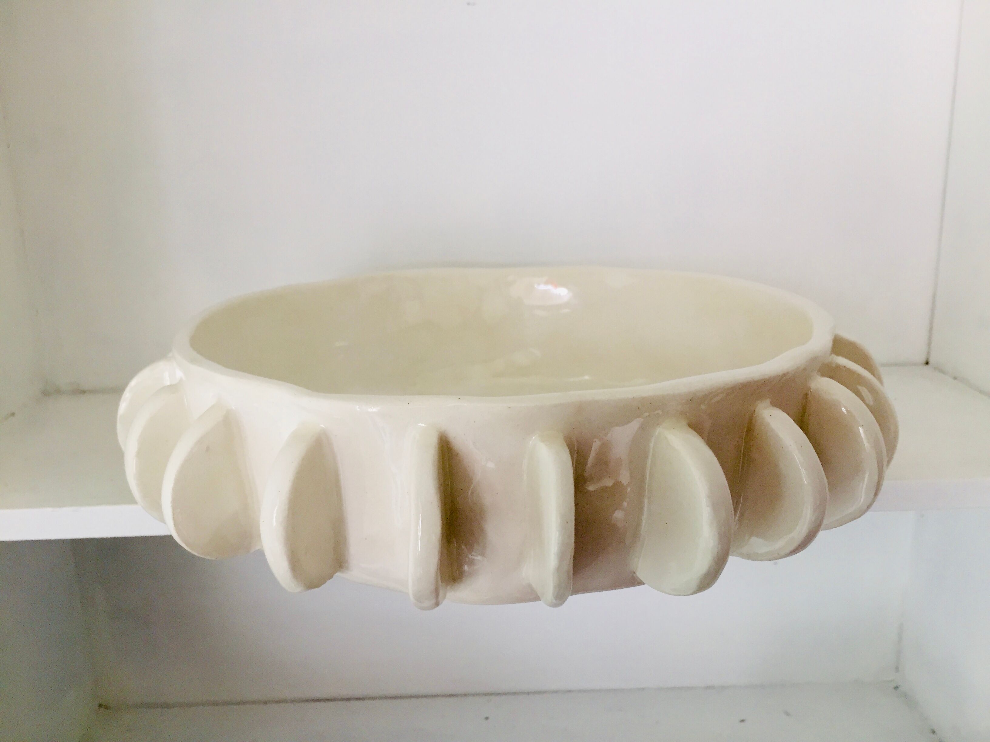 Round ceramic dish
