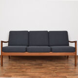 Danish teak Senator sofa by Ole Wanscher for Poul Jeppesens, 1950s