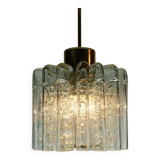 Doria mid century pendant light chandelier with 16 glass tubes 1960s