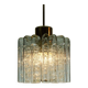 Doria mid century pendant light chandelier with 16 glass tubes 1960s