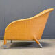 Antonio Citterio braided leather armchair, 1980s