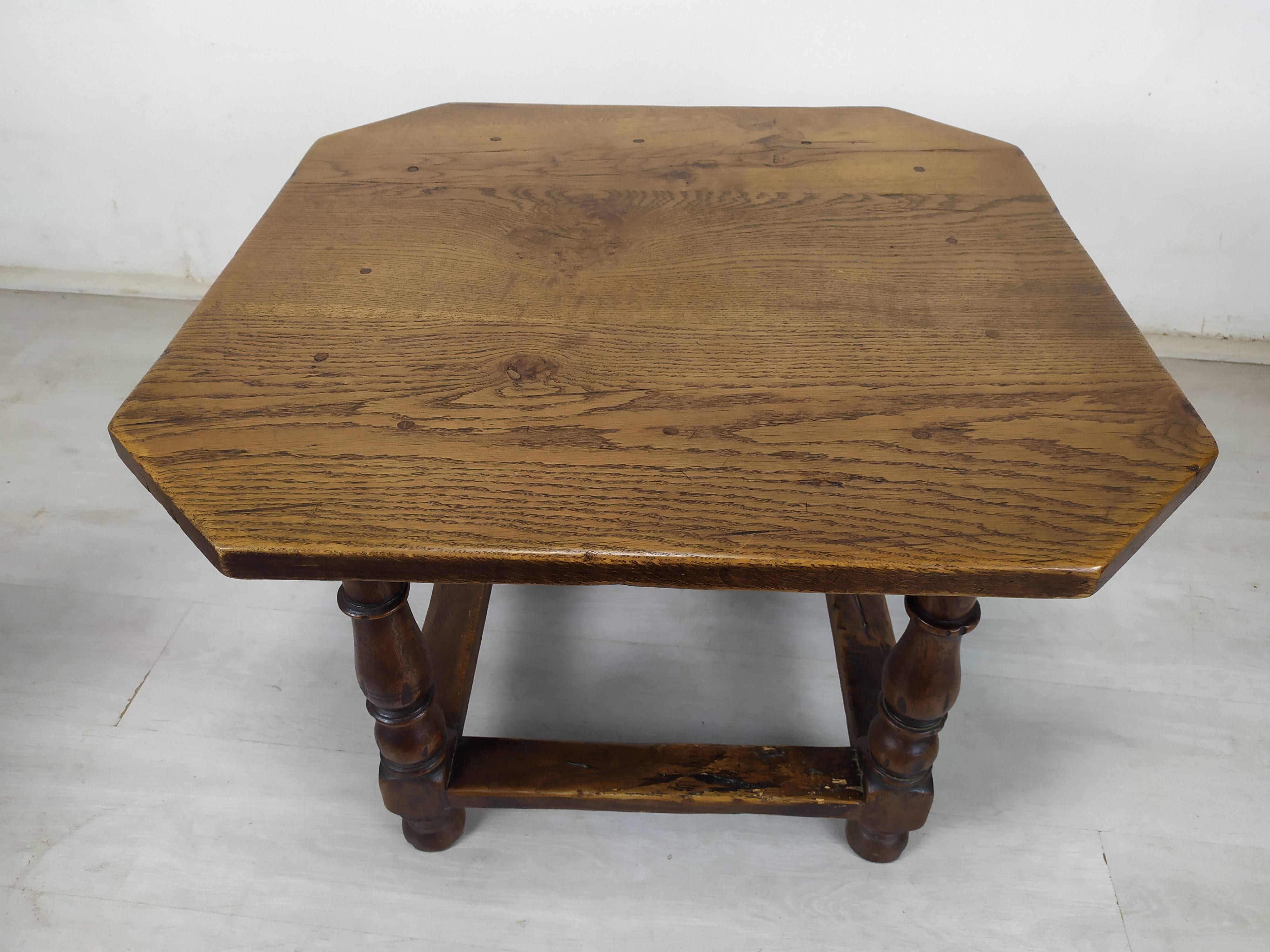 Rustic oak coffee table