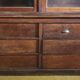 Large, generously sized solid oak display case