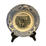 19th-century creil creil talking plate